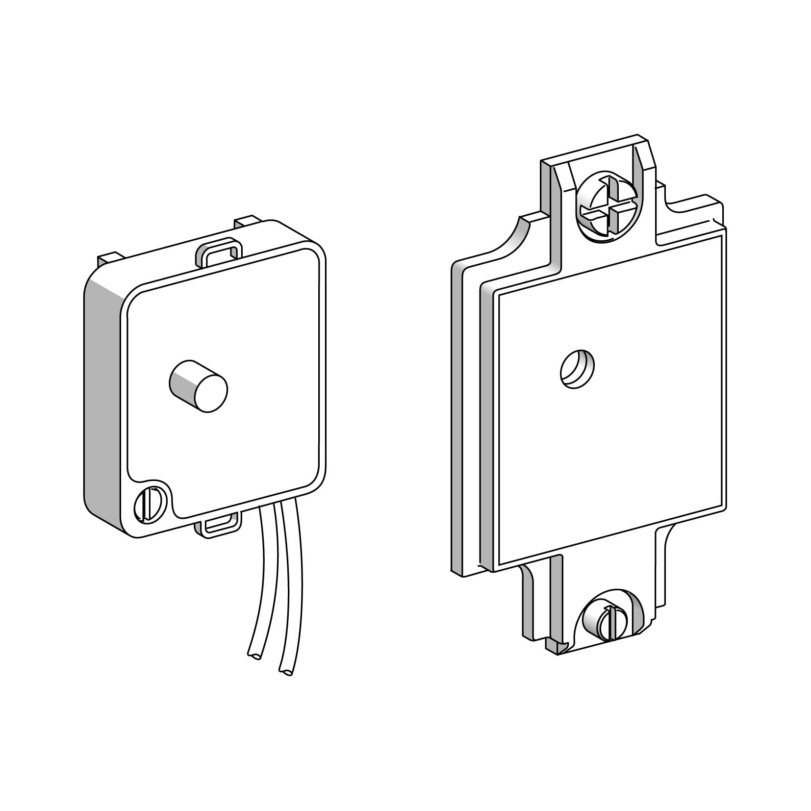 XCSZ43 Preventa LED Indicator Module, For Use With XCSE and XCSE73 Telemecanique Series Safety Interlock Key Type Metal Guard Switch, 24/48 V AC/DC