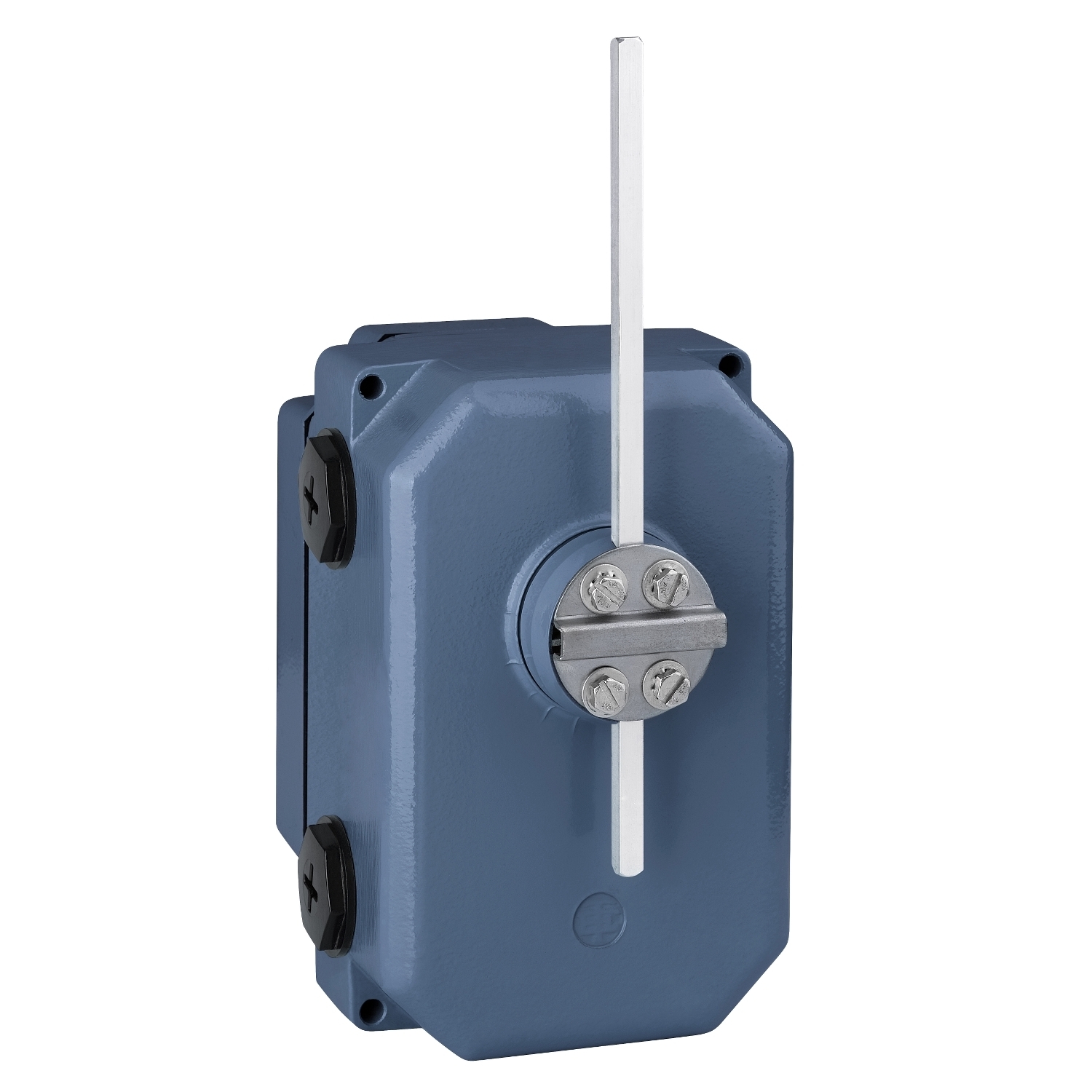 XF9D651 OsiSense Special Format Overtravel Limit Switch, Manual Latching Lever Actuator, 4 Poles