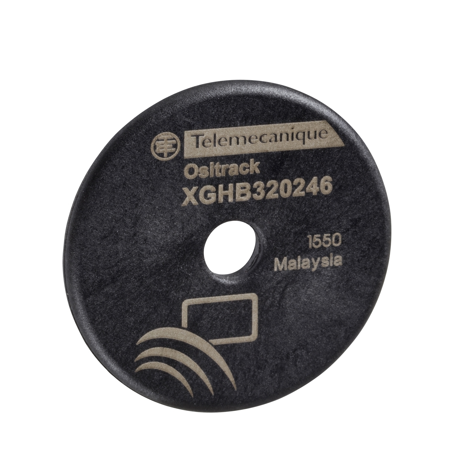 XGHB320246 OsiSense XG RFID Electronic Tag, Disc Tag Style, 13.56 MHz, FeRAM Memory, 2 kB Writable, -25 to 70 deg C