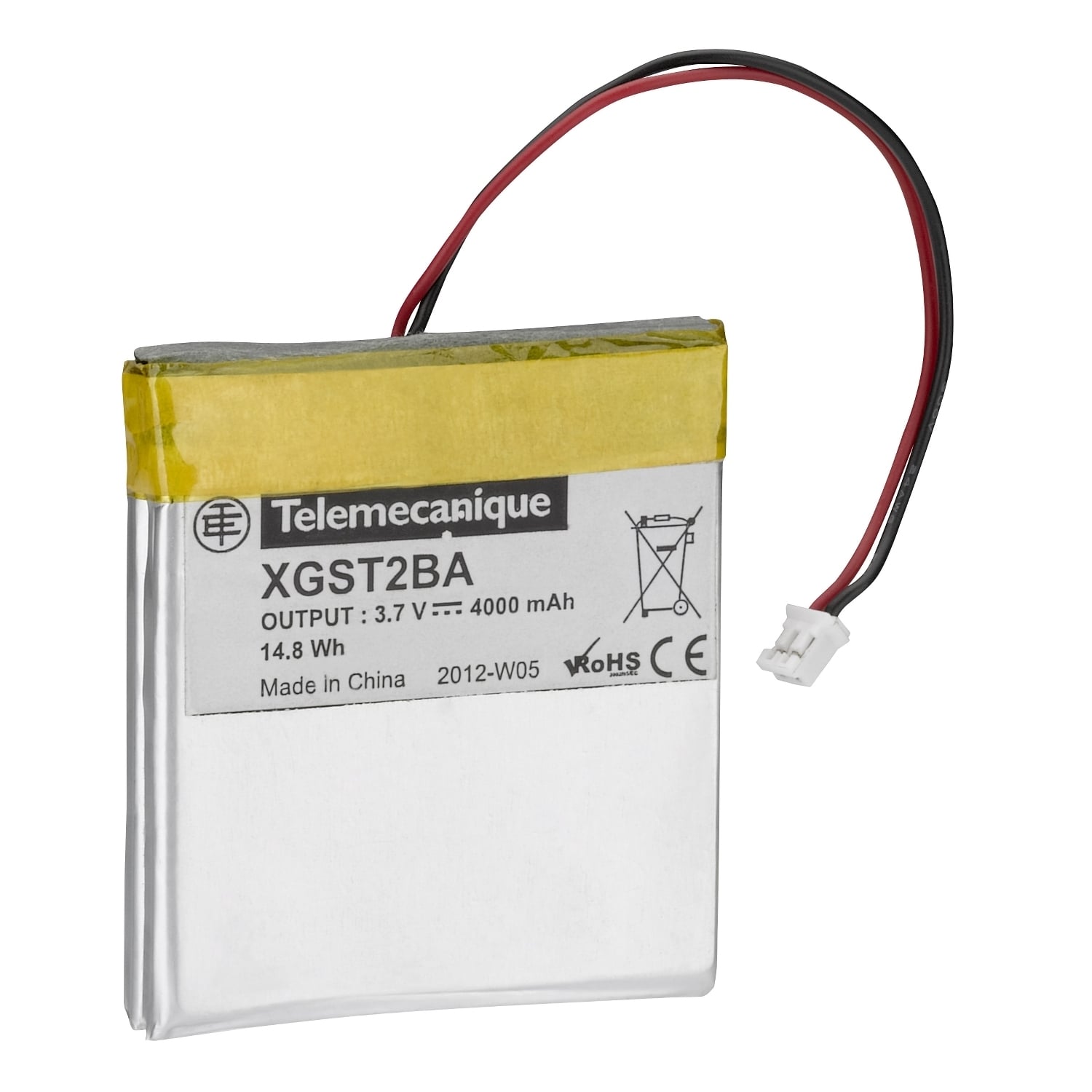 XGST2BA OsiSense XG Lithium-Ion Battery Pack, For Use With XGST2020 RFID Portable Terminal and XGST2CH Charger Set, 3.7 V 4000 mAh