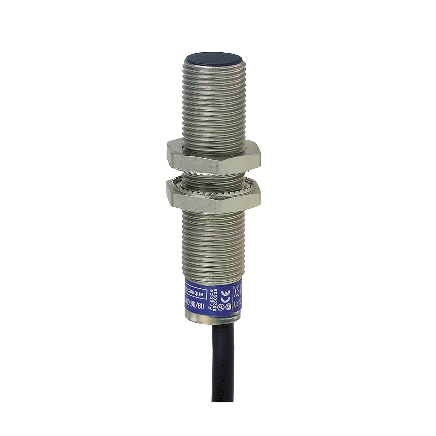XS512B1MBL2 OsiSense Cylindrical Fixed Form Proximity Sensor, Inductive, Discrete Output, 1NC Contact, 24 to 240 V AC/DC
