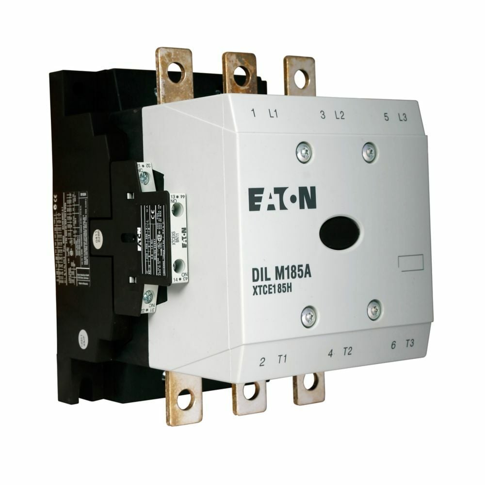 XTCE185H22TD XTCE H-Frame Full Voltage Non-Reversing IEC Contactor, 24 to 27 V DC V Coil, 185 A, 2NO-2NC Contact, 3 Poles