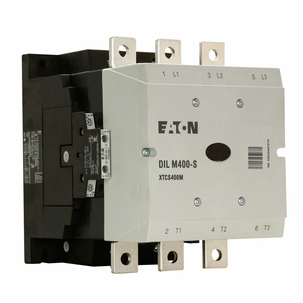 XTCS500M22A Full Voltage Non-Reversing IEC Contactor, 110/120 V AC V Coil, 500 A, 2NO-2NC Contact, 3 Poles