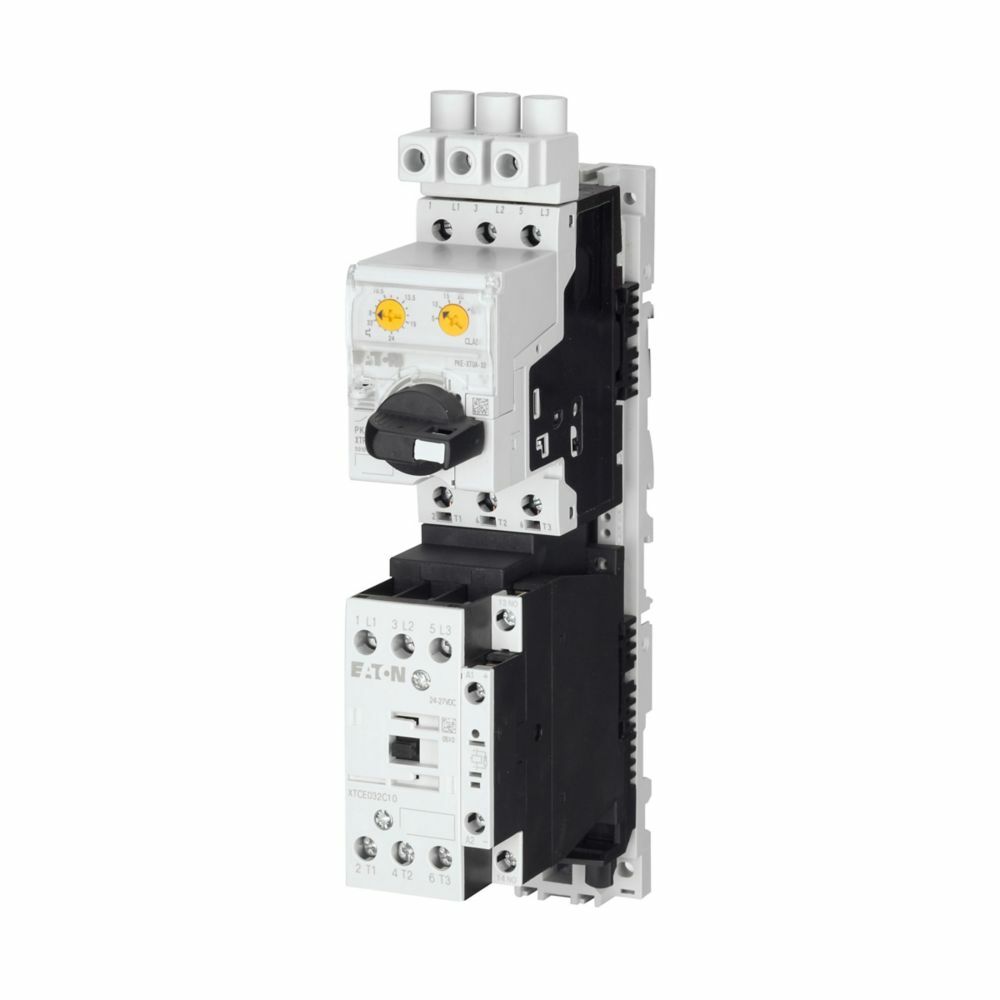 XTFCE004BCCATD Type E Type F Full Voltage Non-Reversing Electronic Combination Motor Controller With 4 A, 45 mm B-Frame MMP and C-Frame Contactor, 24 VDC V Coil