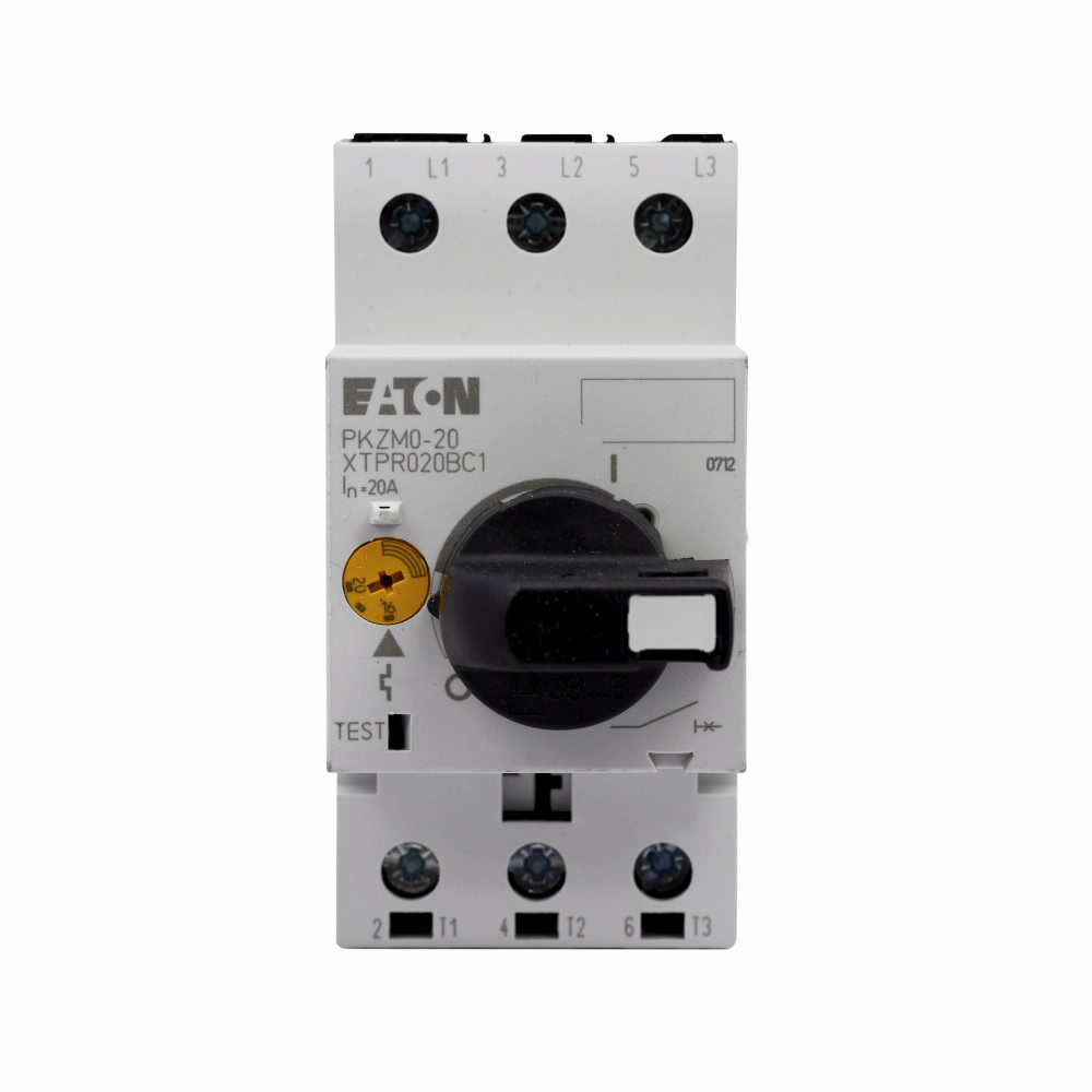 XTPR020BC1 B-Frame Motor Protector, Rotary/On/Off Action, 3 Poles, IP20 Enclosure