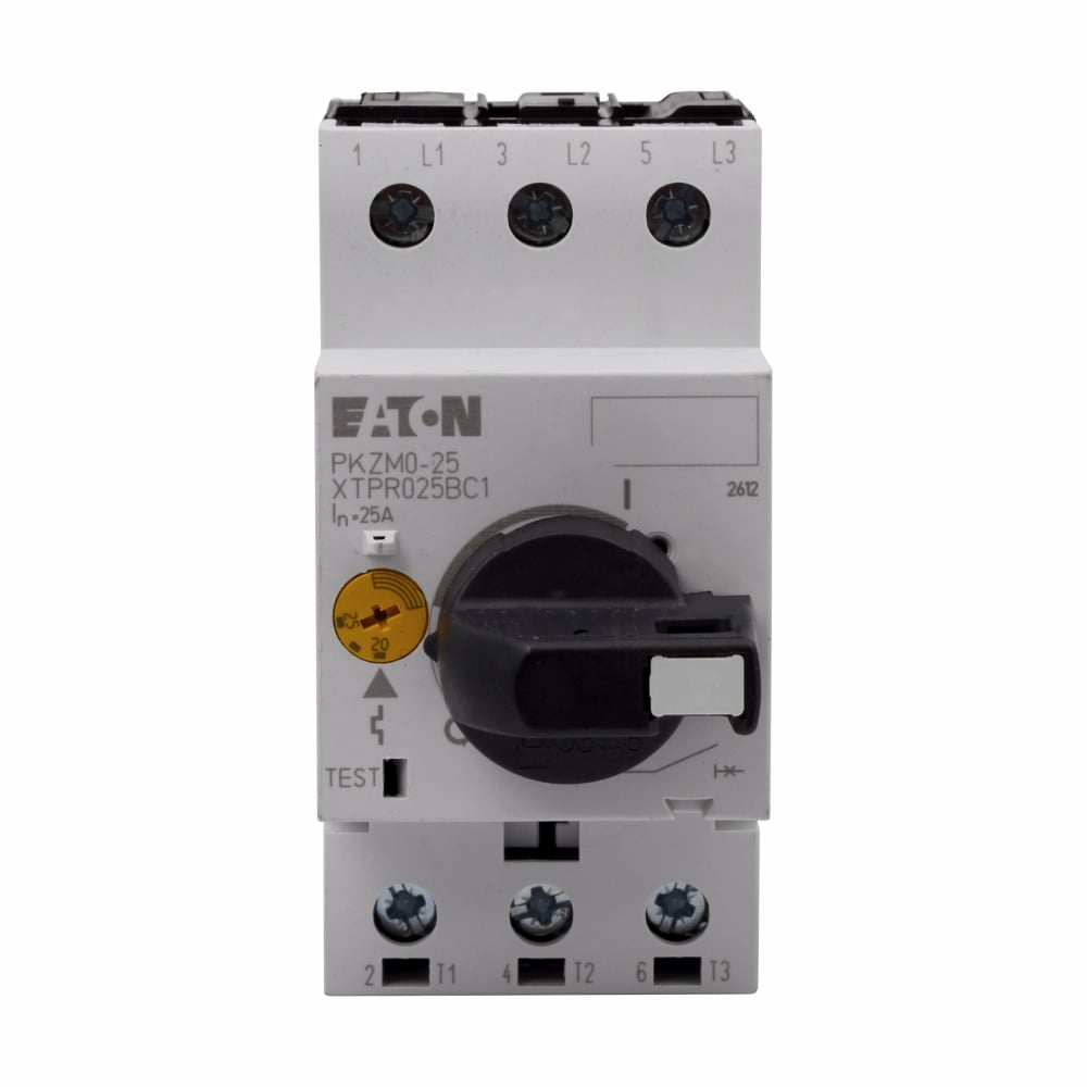 XTPR6P3BC1 B-Frame Manual Motor Protector, Rotary/On/Off Action, 3 Poles, IP20 Enclosure