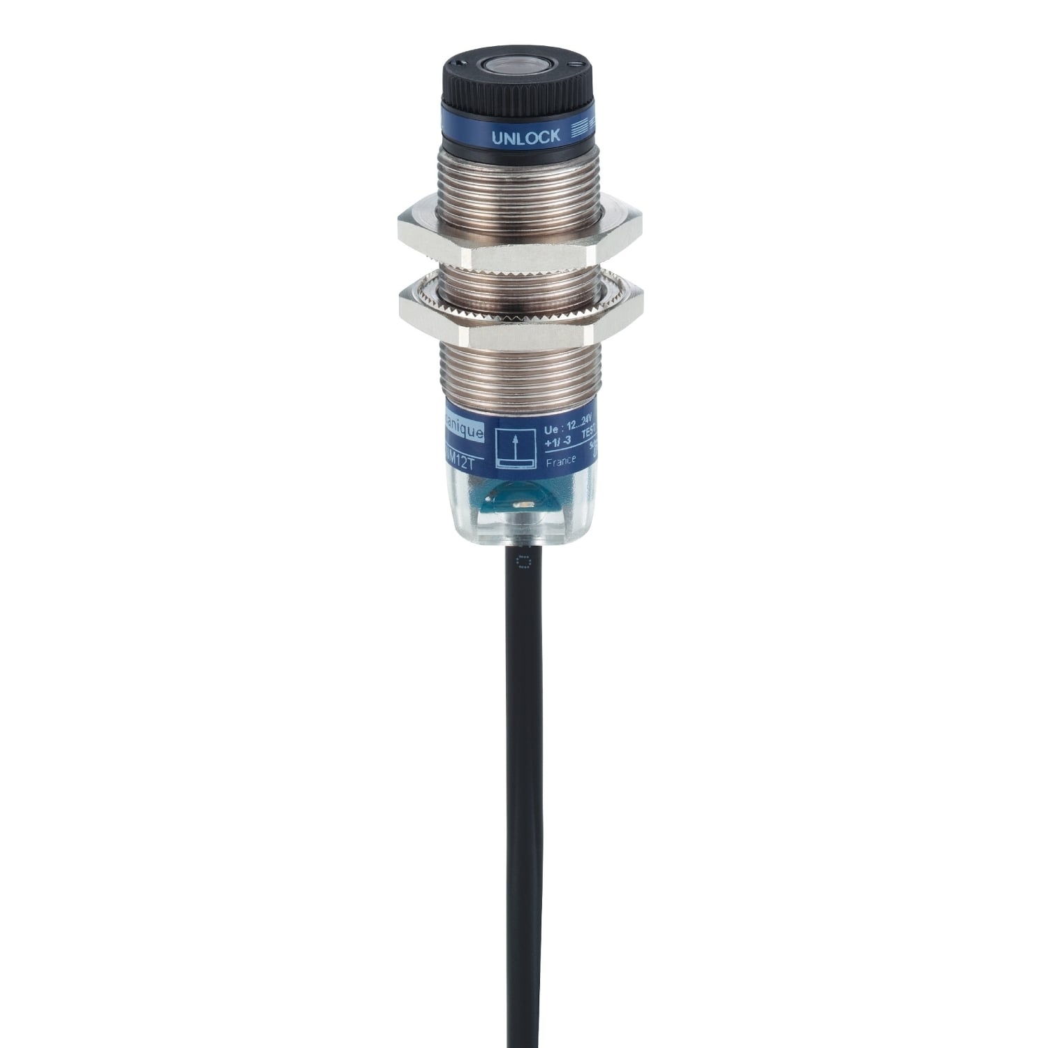 XUBLBKCNL2T 3-Wire Sensor, Cylindrical Shape, 0 to 100 m, 0.4 ms Response
