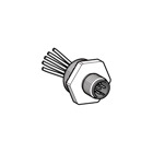 Adaptor, plastic, tapped hole M20, for male connector, M12, 4 wire