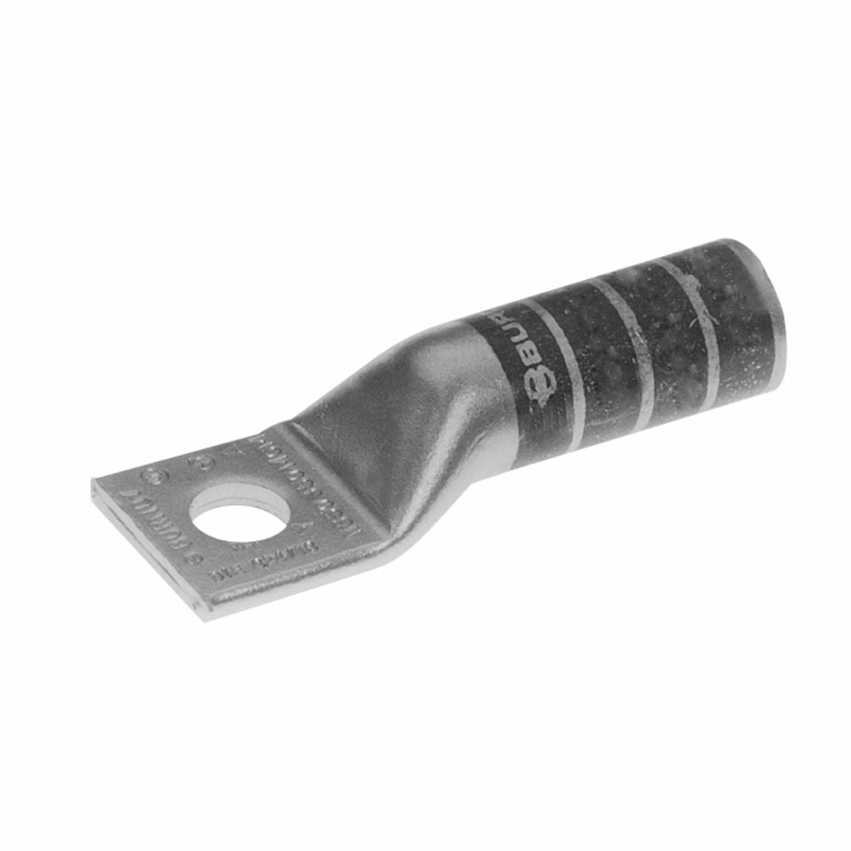YA28N YA-TC 1-Hole Compression Lug, 4/0 AWG Stranded Copper Conductor, 1/2 in Stud, Tin Plated Copper