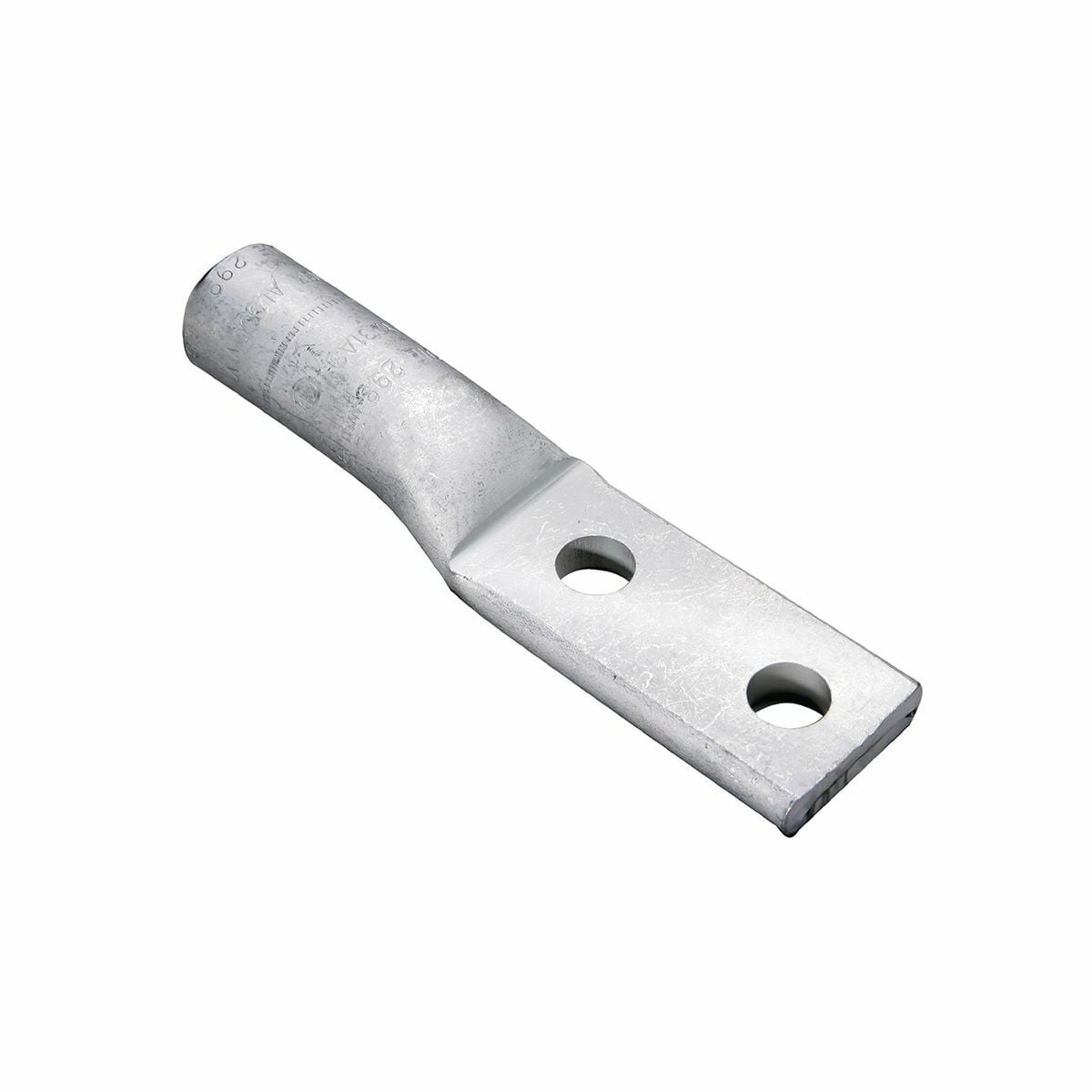 YA32A5 YA-L-NT 2-Hole Compression Lug, 400 kcmil Aluminum/Stranded Copper Conductor, Die Code: 472, 3/8 in Stud, Aluminum