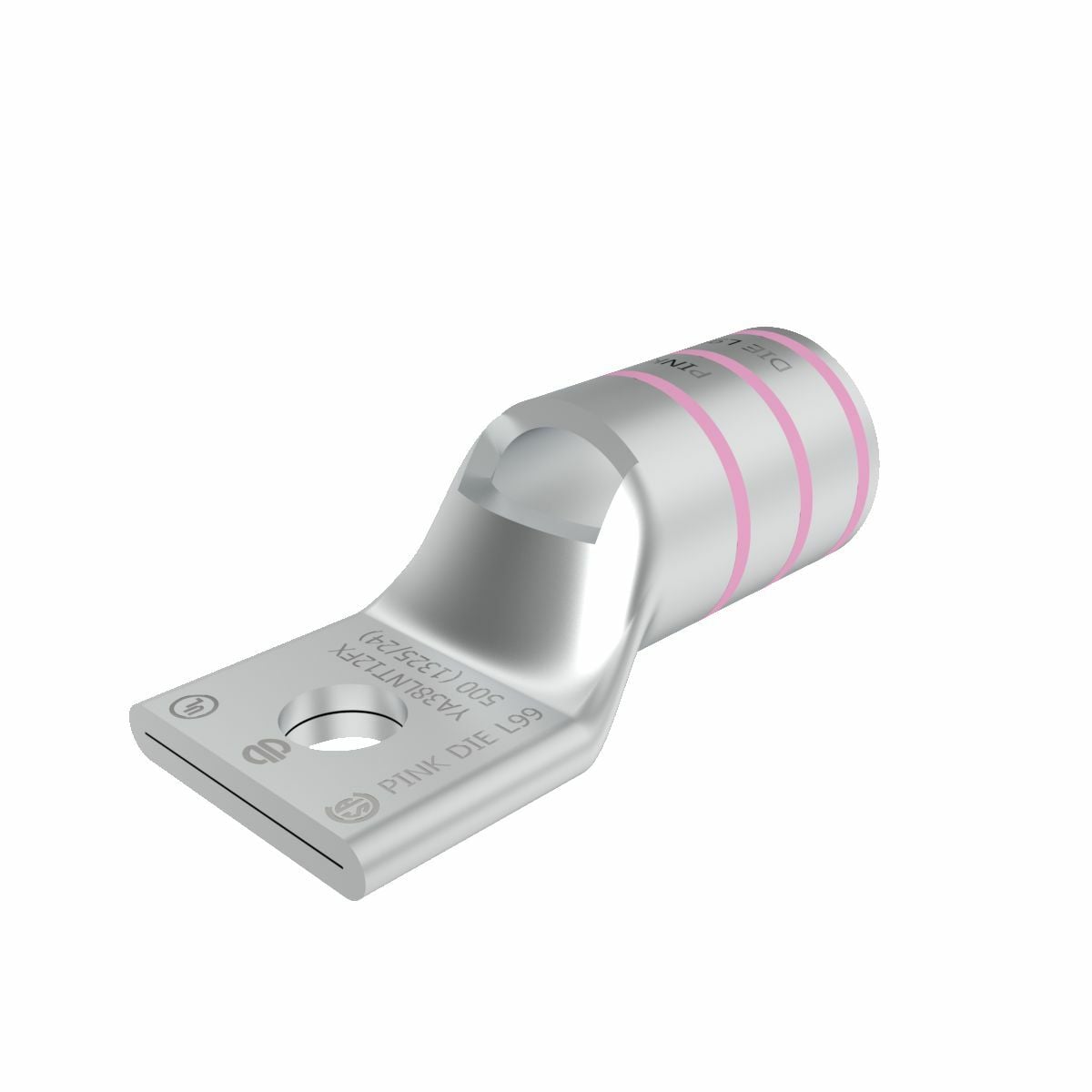 YA38LNT12FX YAV-L-NTFX 1-Hole Compression Terminal, 535.3 kcmil Flexible Copper Conductor, Die Code: L99, 1/2 in Stud, Copper