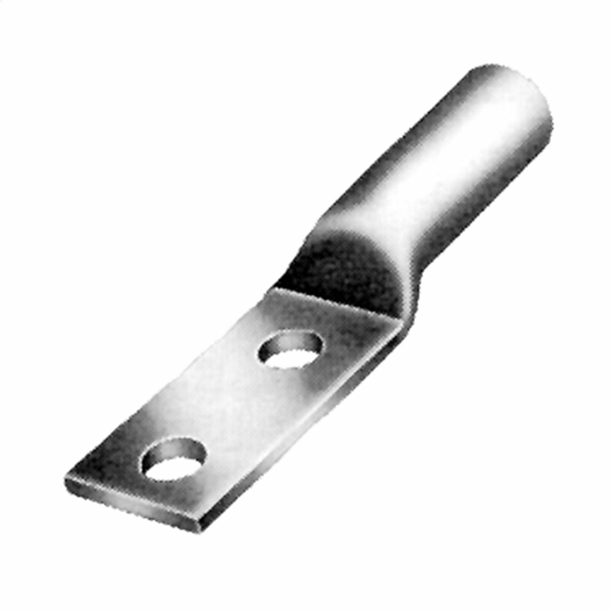 YA39A5N131TD12E E-Line YA-E 2-Hole Compression Lug With Inspection Window, 500 kcmil Stranded Copper Conductor, Die Code: 300, 1/2 in Stud, Copper