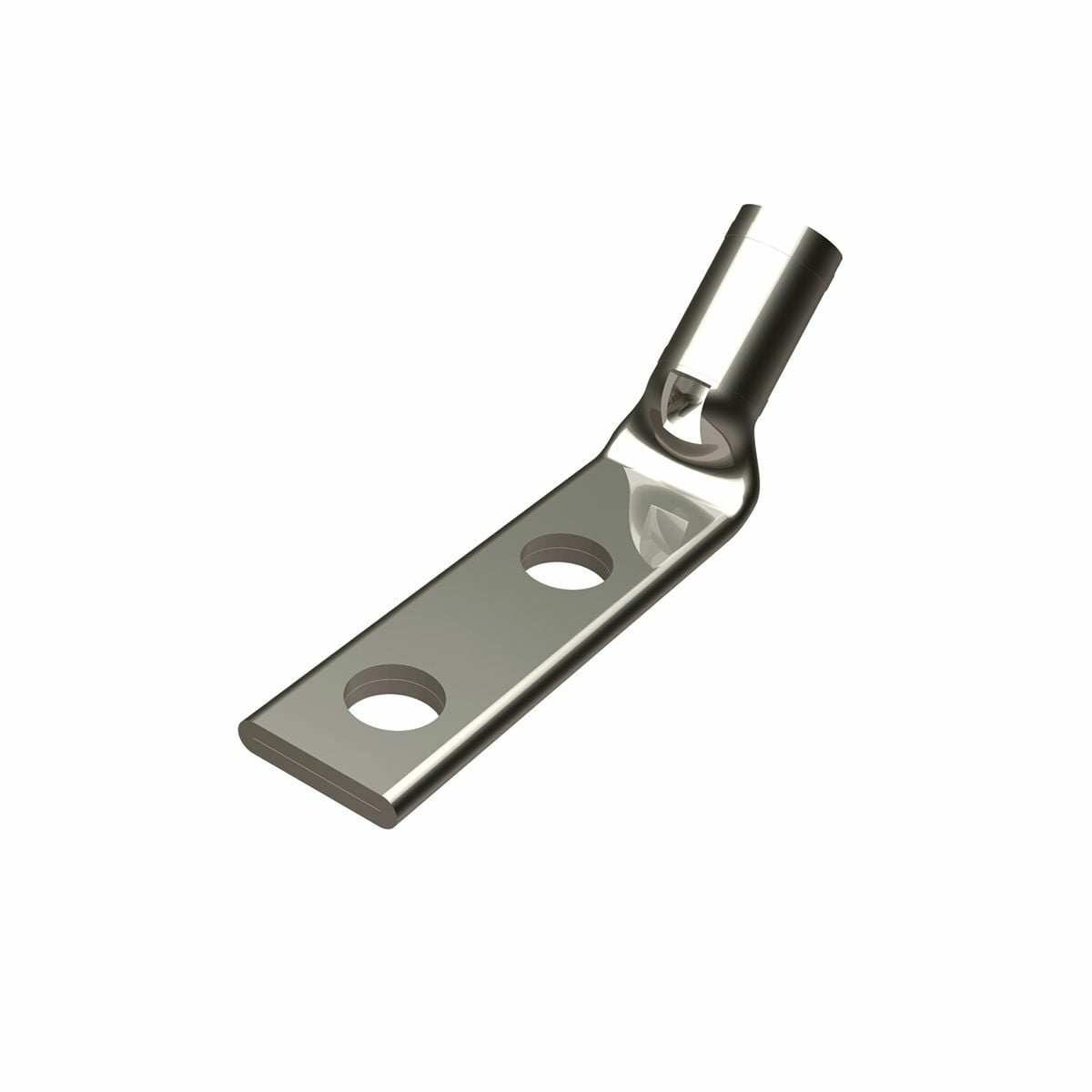 YA44L2NT38FX45 YA-L-2NT-FX 2-Hole Compression Terminal With Inspection Window, 750 kcmil, 777.7 kcmil Flexible/Solid/Stranded Copper Conductor, Die Code: L115, 3/8 in Stud, Copper