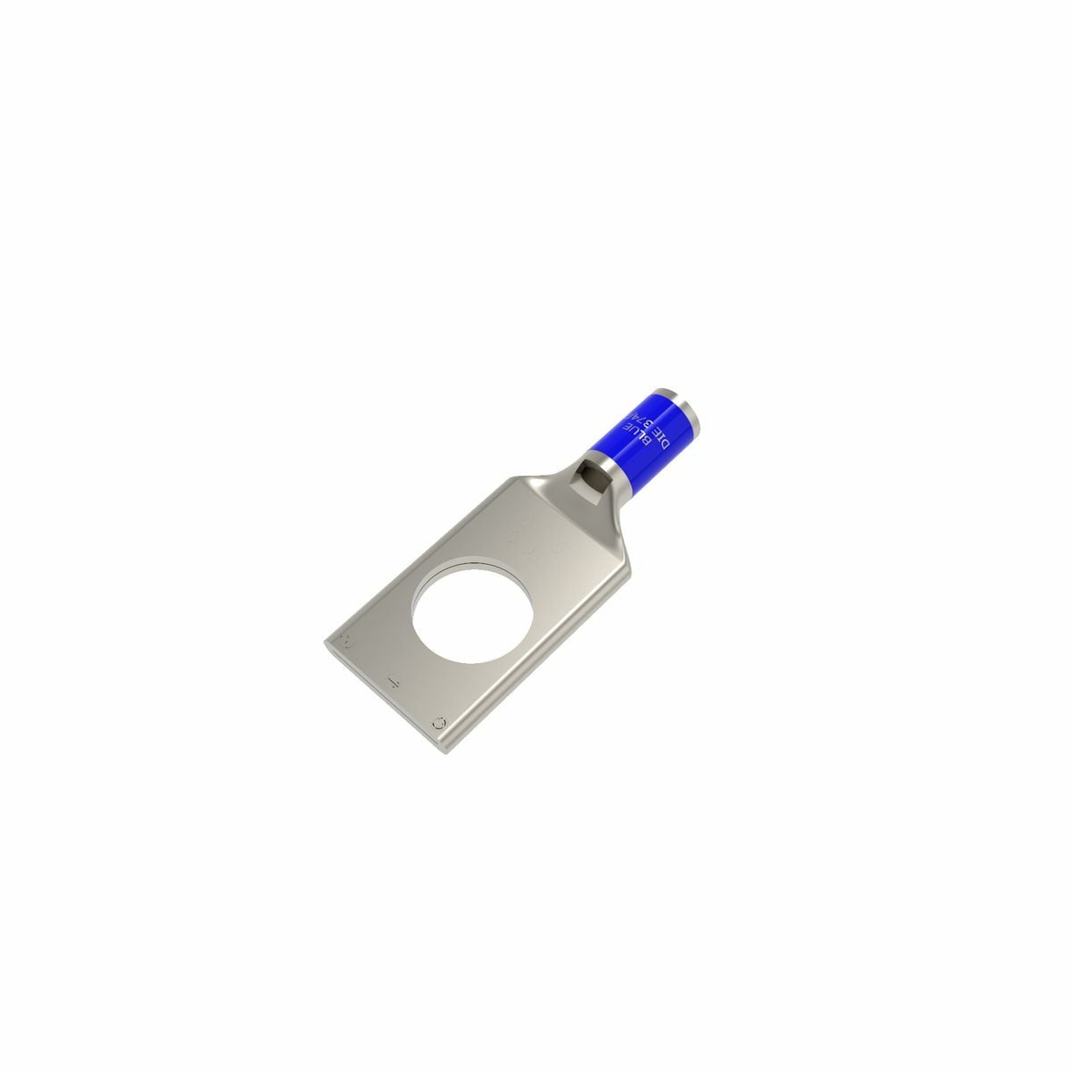 YA6CL YA-L 1-Hole Compression Lug With Inspection Window, 6 AWG Stranded Copper Conductor, Die Code: 7/374, 1/4 in Stud, Copper