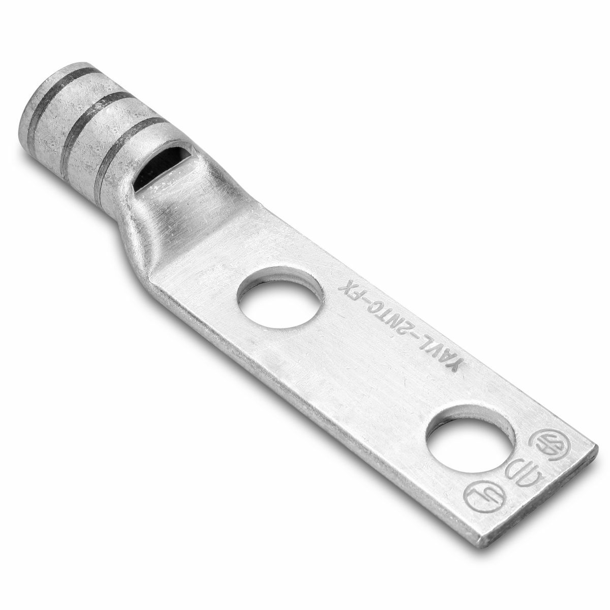 YAG34L2NTCLD YAG-L 2-Hole Compression Terminal, 350 kcmil Flexible Copper Conductor, Die Code: 19, 1/2 in Stud, Copper