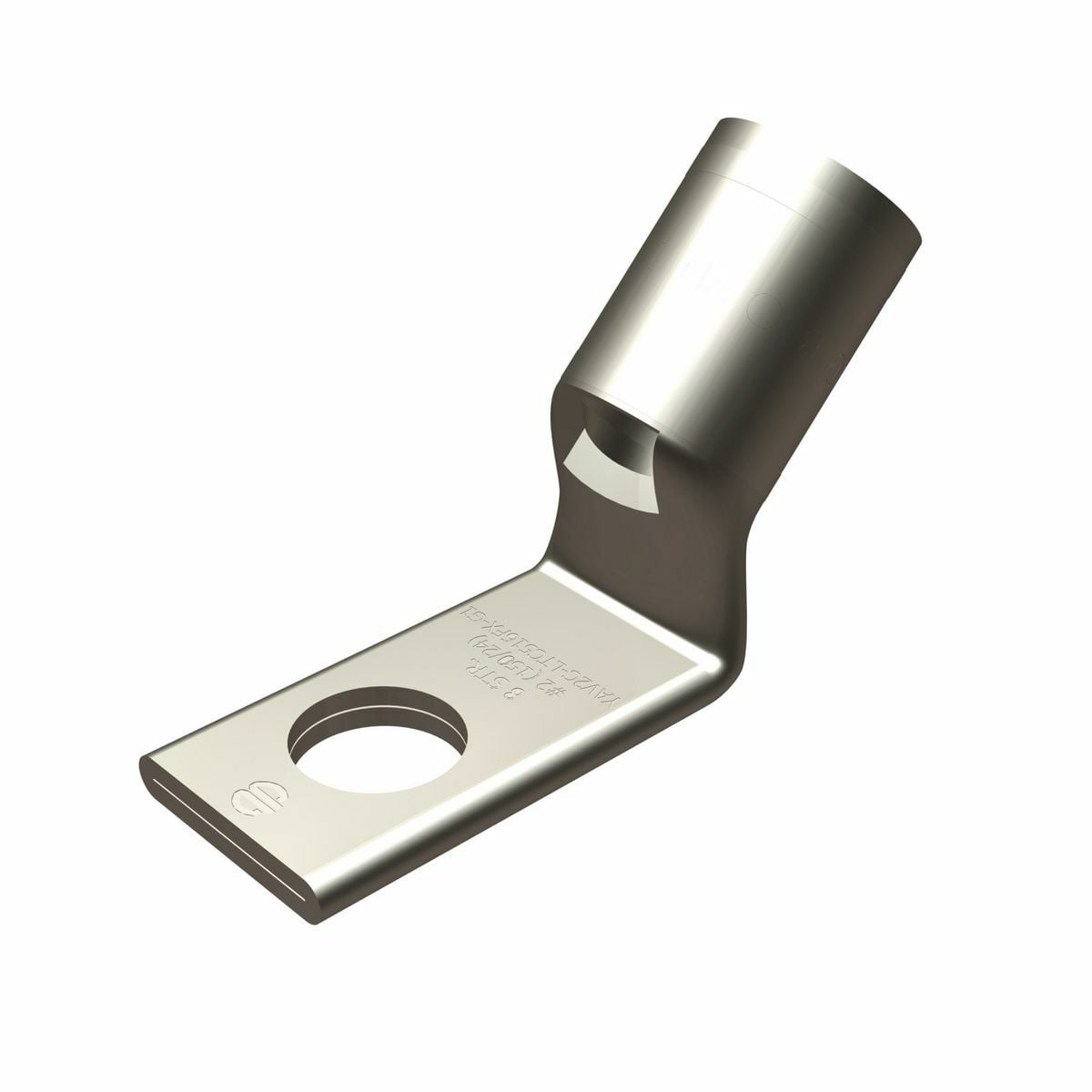 YAV28LTC38FX45 YAV-L-FX 1-Hole Compression Terminal With Inspection Window, 4/0 AWG Flexible/Stranded Copper Conductor, Die Code: 15, 3/8 in Stud, Copper