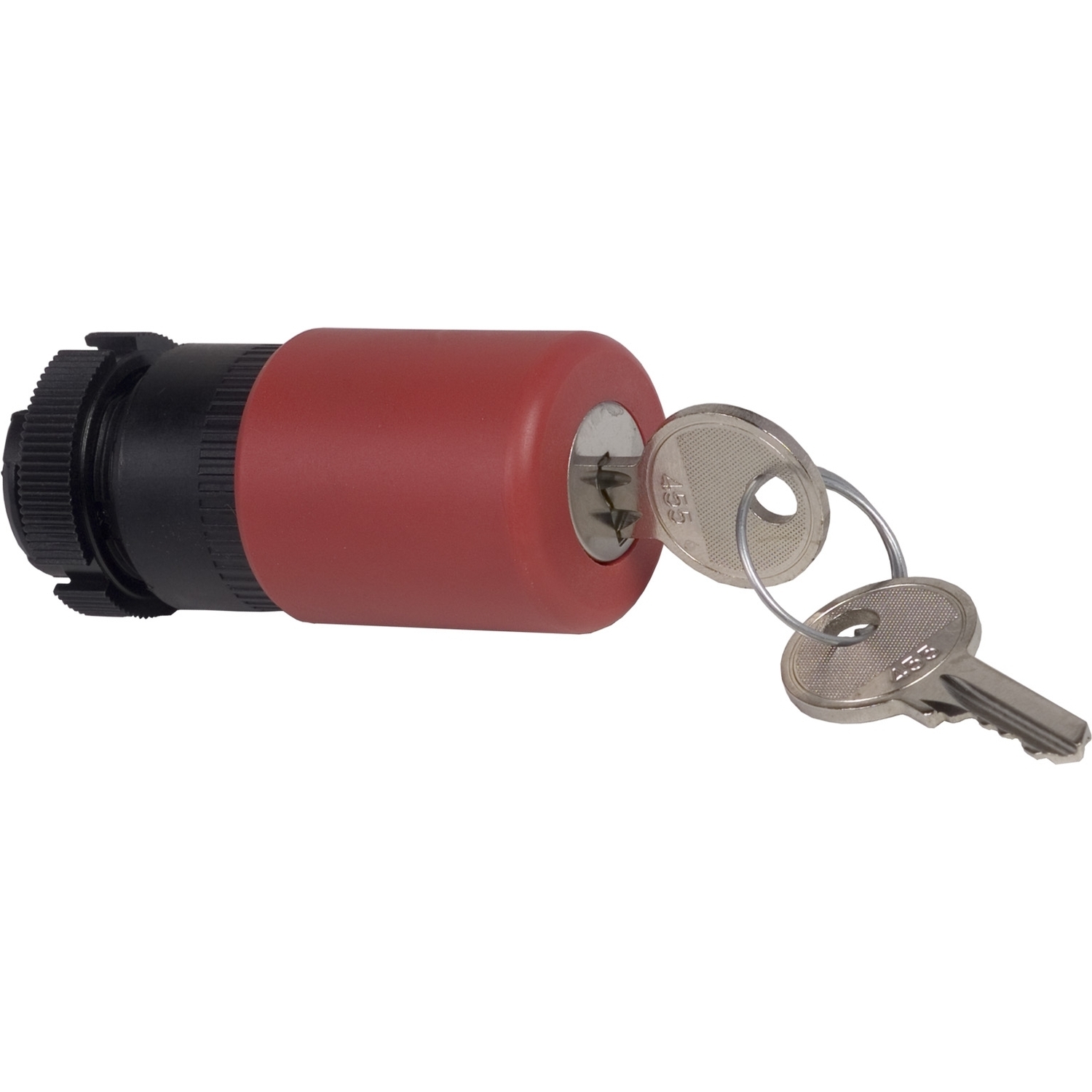 ZA2BS934 Harmony Key to Release Mushroom Trigger Latching Unmarked Pushbutton Head, 22 mm, Round Shape, Plastic, Red