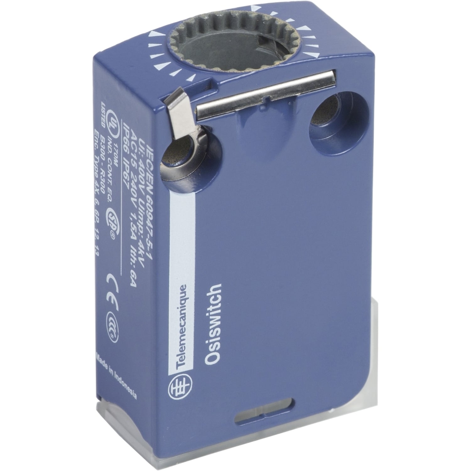 ZCMD29 OsiSense 2-Pole Limit Switch Body With Positive Opening, 2NC Contact, For Use With XCMD Standard Format Limit Switch, 1.5 A at 240 V AC, 0.1 A at 250 V DC Contact