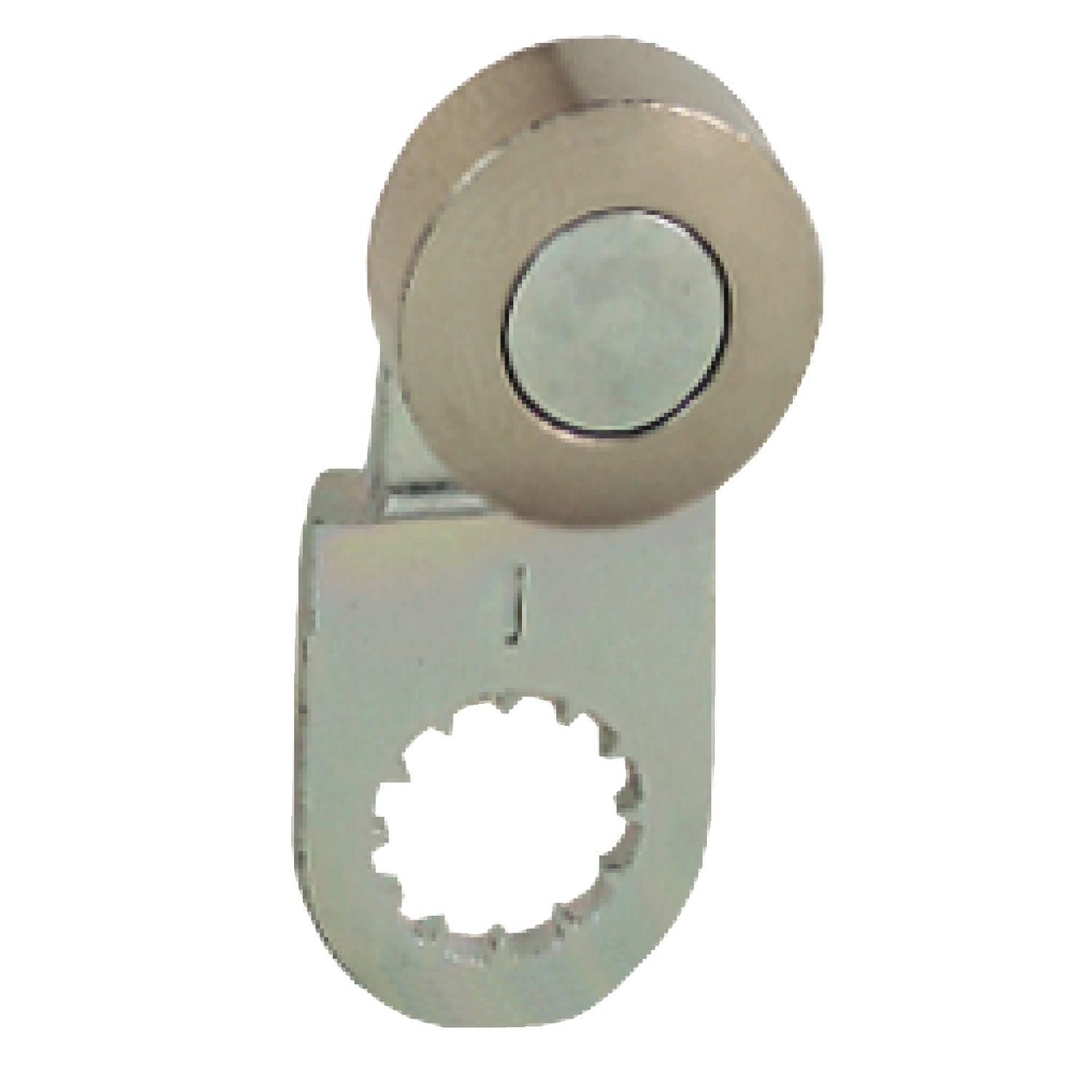 ZCY23 OsiSense XC Spring Return Roller Lever With Steel Ball Bearing, 16/39 mm L, Steel Roller, Steel Arm