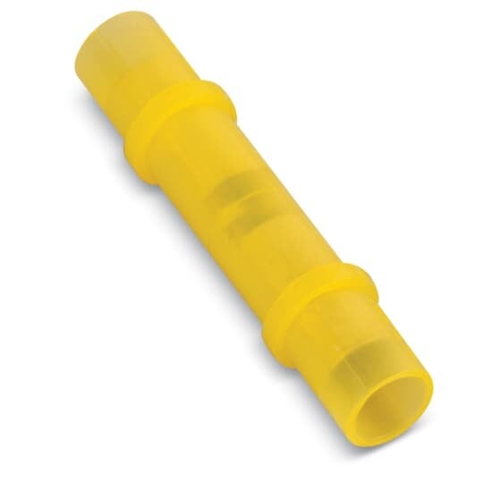 2RCC Sta-Kon Nylon Insulated Aircraft Splice Connector, 12 to 10 AWG Conductor, 1.54 in L, Copper, Yellow