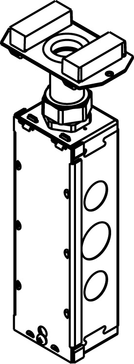 Bottom Housing Assembly, Multi-Service, 6 in, 3/4 in Hub, For Use With: Evolution™ 6AT 6 in Poke-Thru Device, Threaded Mount, Black/Brass/Bronze/Gray/Nickel