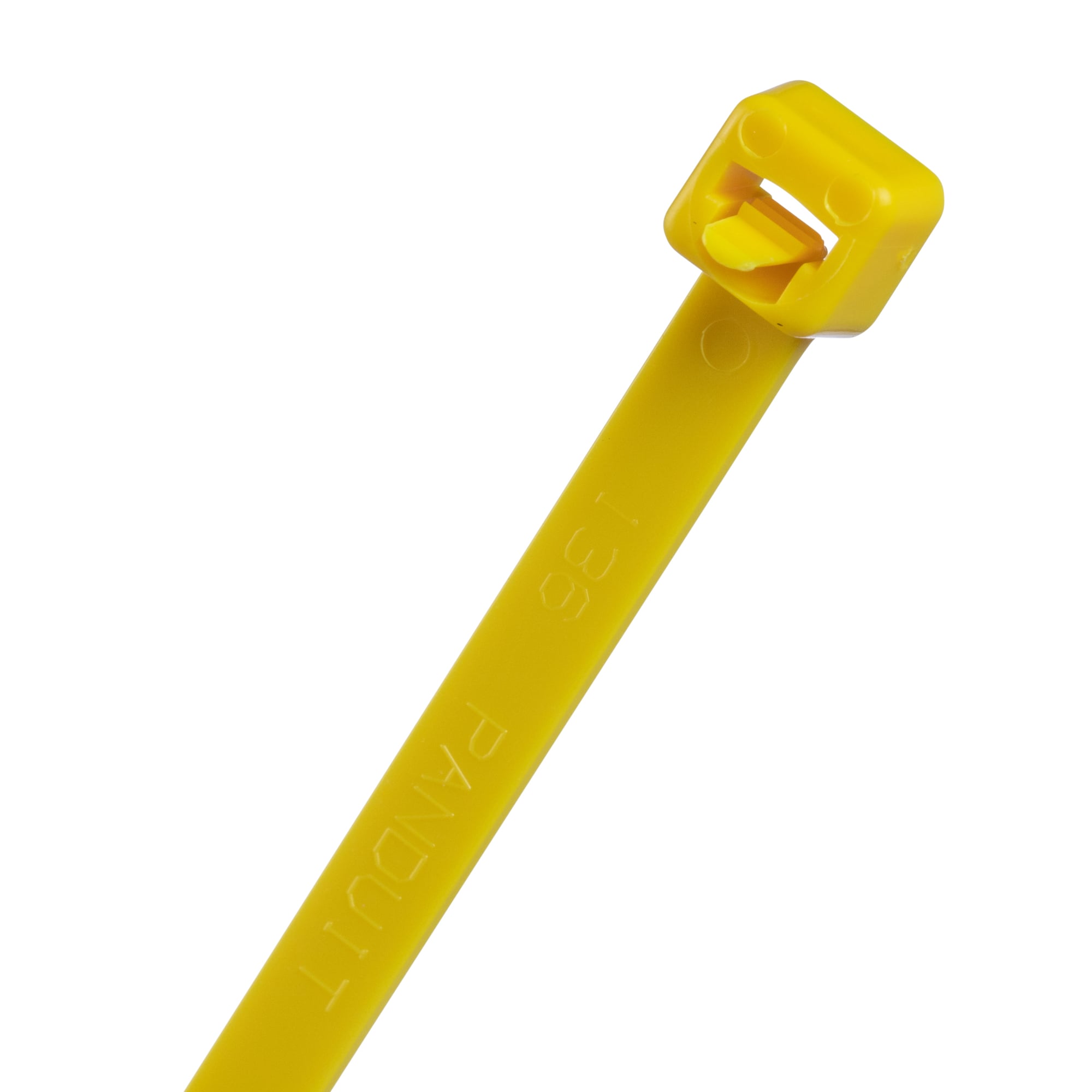 Pan-Ty PRT4S-M4Y Releasable Cable Tie, Yellow, PA6.6, 14.5"L, 50lb, PK1000