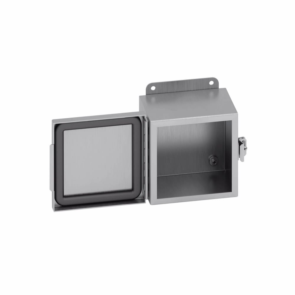 12126-4XSCHC 1-Position JIC Panel Enclosure, 12 in W x 6 in D x 12 in H, NEMA 4X NEMA Rating, 304 Stainless Steel