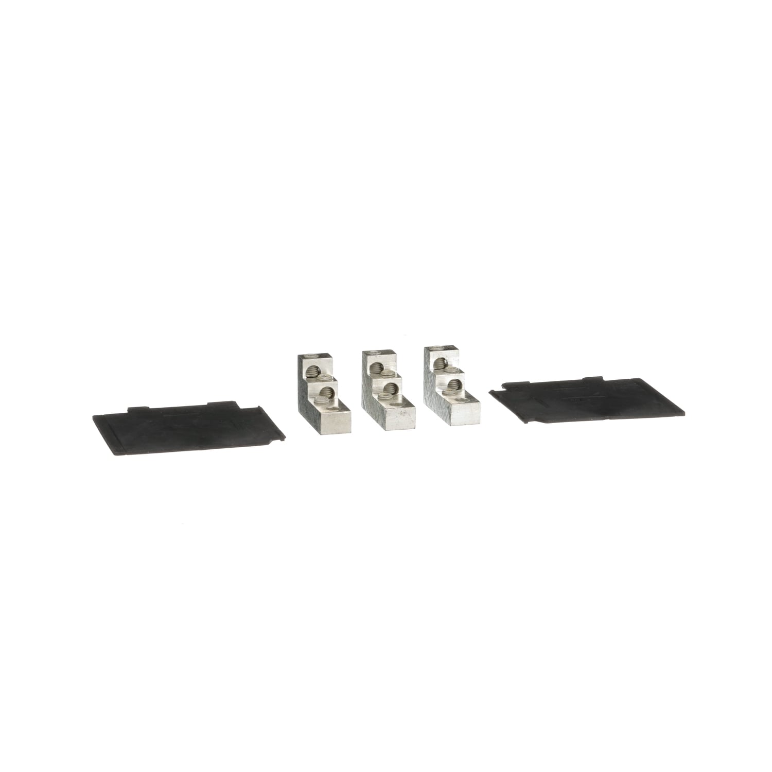 PDC3BD2 Power Distribution Connector Kit With (2) Interphase Barrier, For Use With PowerPact B Frame, Compact NSXm 15 to 125 A Circuit Breaker, 14 to 2 AWG, Al/Cu Conductor, 3-Pole, Screw Terminal, 4.5/4 N-m Wire Binding Screw Torque