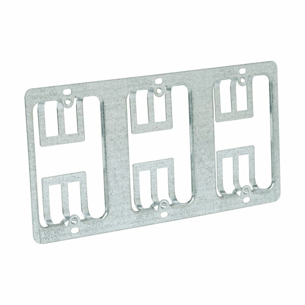 BB10-3 Cover Plate Mounting Bracket, Steel, For Use With Low Voltage Outlet