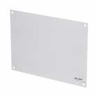 Eaton B-Line series mounting panels, Aluminum, Used with 16" X 16" enclosures, Flat panel for fiberglass enclosures