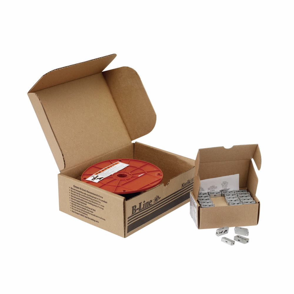 BKP10063 KwikWire Wire Clamp Kit With Weldless Eye Nut, Cold Rolled High Carbon Steel, Pre-Galvanized