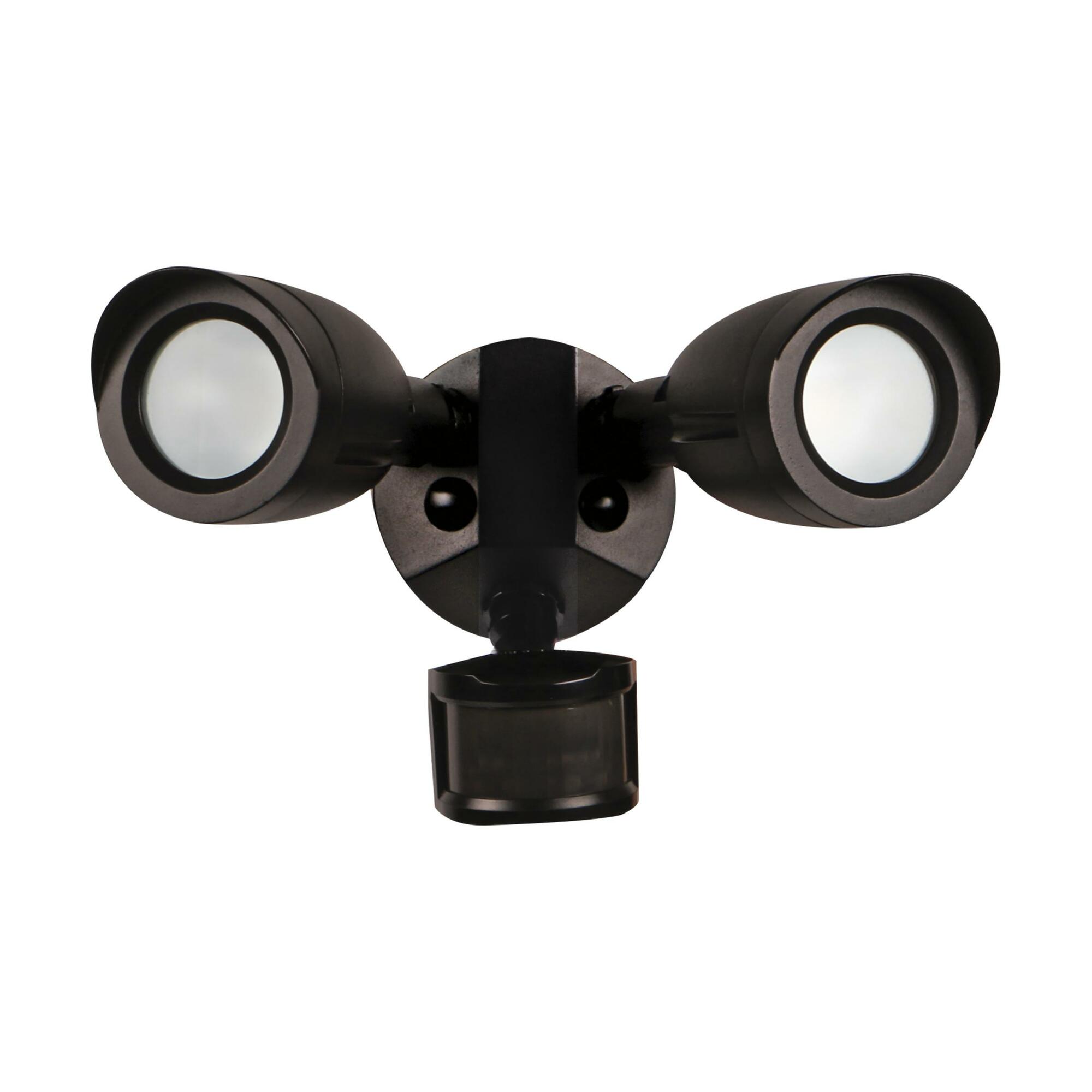 65/719 LED Security Light with Motion Sensor, Dual Head, Bronze