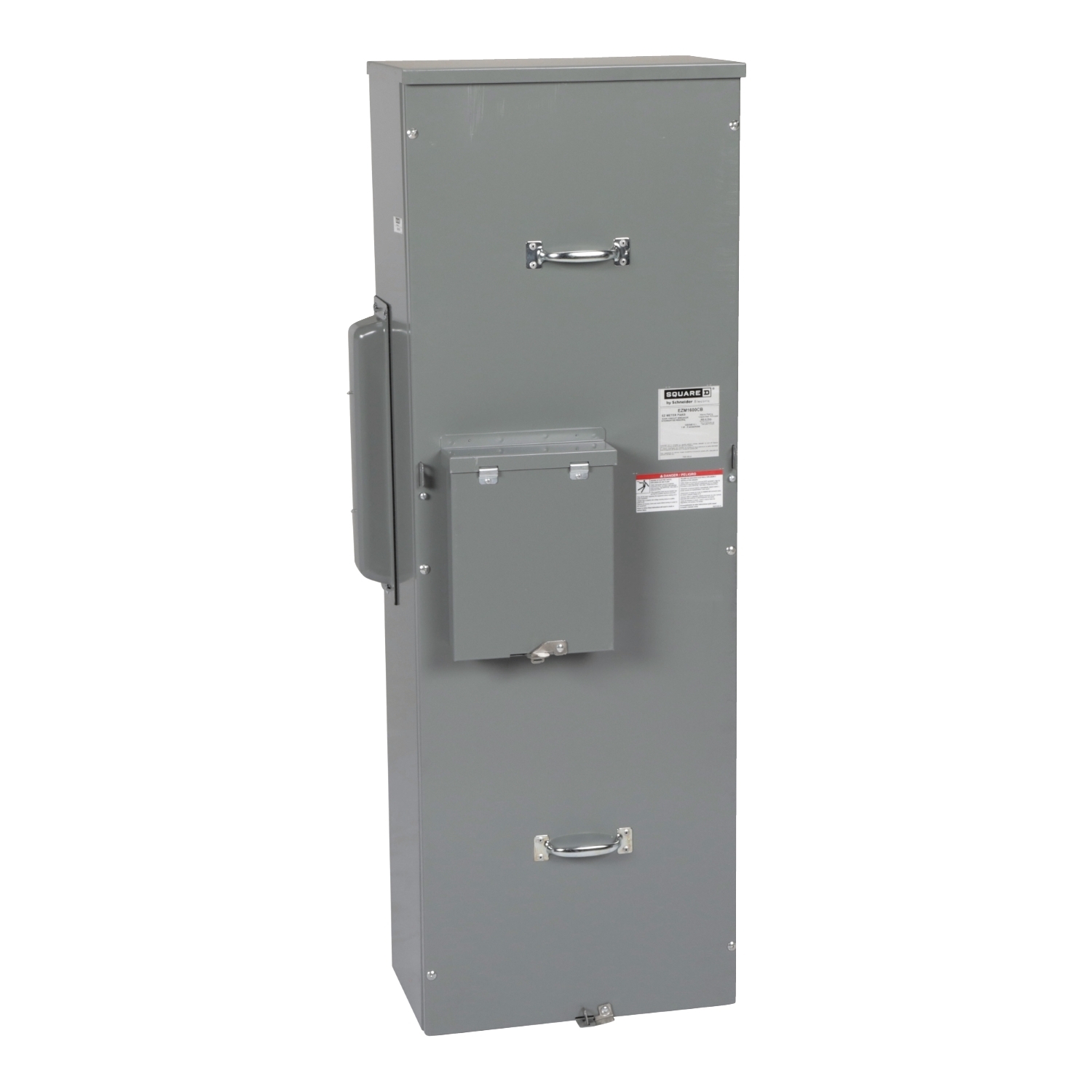 EZM1600CB Main Unit, EZ Meter Pak, 600 Amp, 120/240V, 1 Phase, 3 Wire, Aluminum Busbar, 65 kA SCCR, Main Breaker, OH, UG