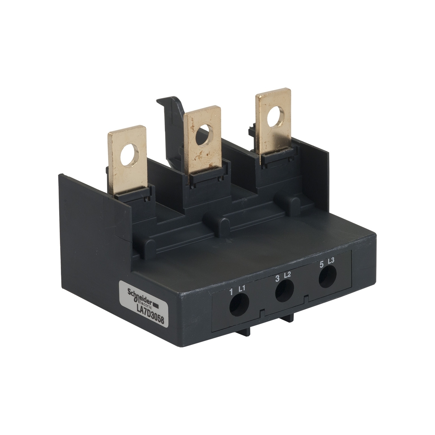 LA7D3058 Adapter Terminal Block, For Use With TeSys D LR3D3, LC1D115, LRD3, LC1D150 and LR2D Thermal Overload Relay