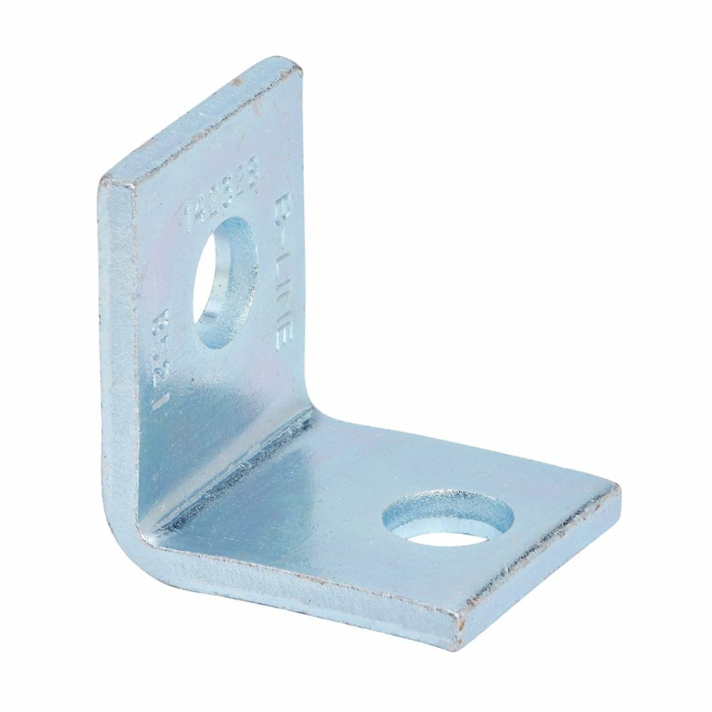 B521ZN 90 deg Bus Duct Angle, 2 Holes, 1-7/8 in L x 2 in W x 7/32 in THK, Steel