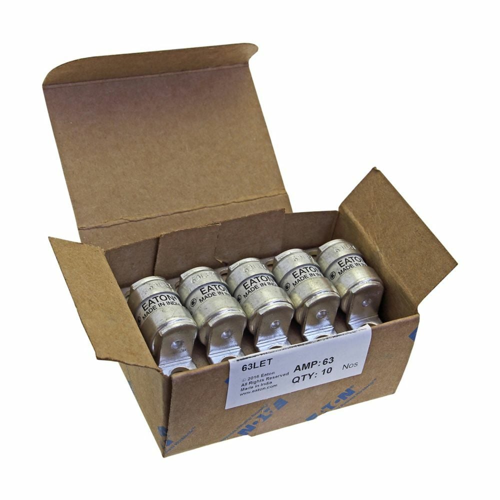 63LET British Standard 88 High Speed Fuse, 63 A, 240 V, 200 kA Interrupt, Class: AR, Cartridge Body