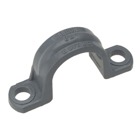 Conduit Clamp, Size 1/2 Inch, Length 2.16 Inches, Width 0.50 Inches, Height 1.04 Inches, Material PVC, Color Gray, Bag of 25