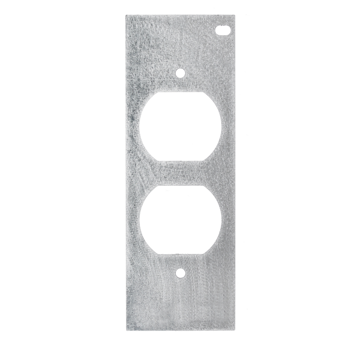 FB10MPDUP CFB10 Mounting Plate With (1) Duplex Opening, 1.34 in L x 3.28 in W, 10 Gangs, Galvanized Stamped Steel