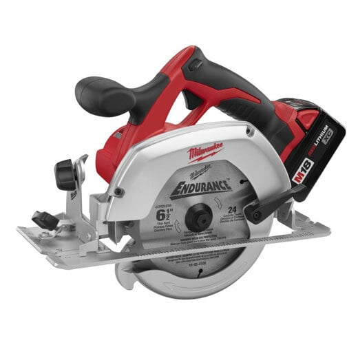 2630-22 Cordless Circular Saw Kit, 6-1/2 in Blade, 5/8 in Arbor/Shank, 18 V DC, 1-5/8 in 45 deg, 2-1/8 in at 90 deg D Cutting, Li-Ion Battery