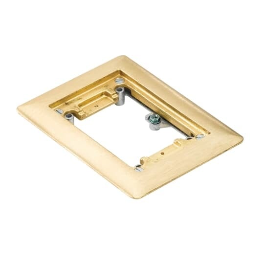 641-P-CACB Steel City Flush Service Carpet Activation Kit, For Use With 640 P/740 Series Floor Box, 1-Gang, Brass