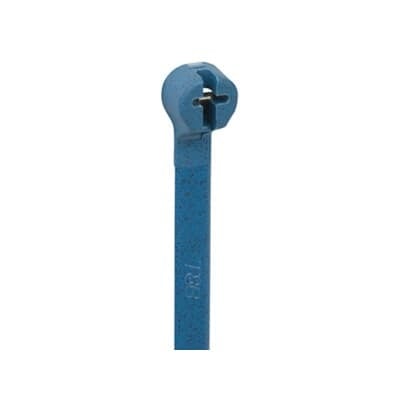 TY527M-NDT Ty-Rap Detectable Cable Tie, 13-1/2 in L x 0.27 in W x 0.06 in THK, Nylon/Polyamide 6.6, Blue