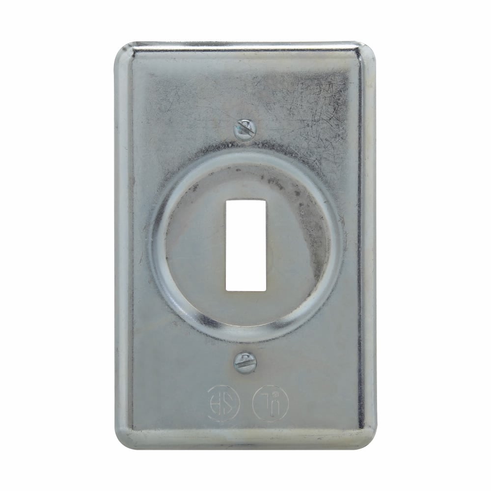 DS32 DS Series Snap/Toggle Switch Device Box Cover, 4.3 in L x 2.7 in W x 0.45 in D, Sheet Steel