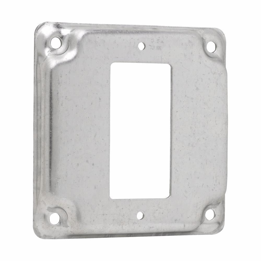 TP513 Thepitt Cover, 4 in L x 4 in W, Raised Surface Cover, Steel