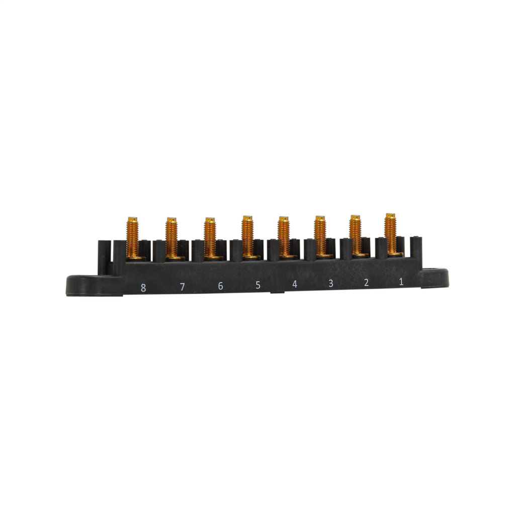 Non-Feed-Thru Modular Junction Block; 300 Volt (UL), 600 Volt (CSA), 30 Amp, 10 Position, Thermoplastic, Black
