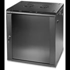 Wall-Mount Cabinet, Single Section, 15 RMU 450mm D, Black