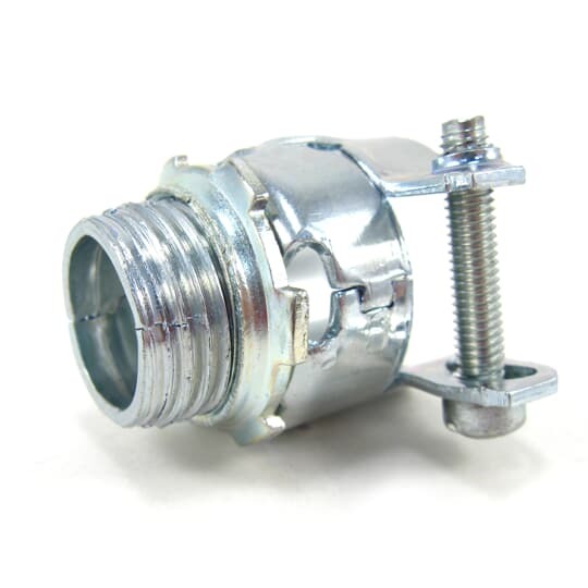 254-TB T&B Cable Connector, 1/2 in Trade, 1/2 in Knockout, 0.812 to 0.938 in Cable Openings, Steel, Zinc Plated
