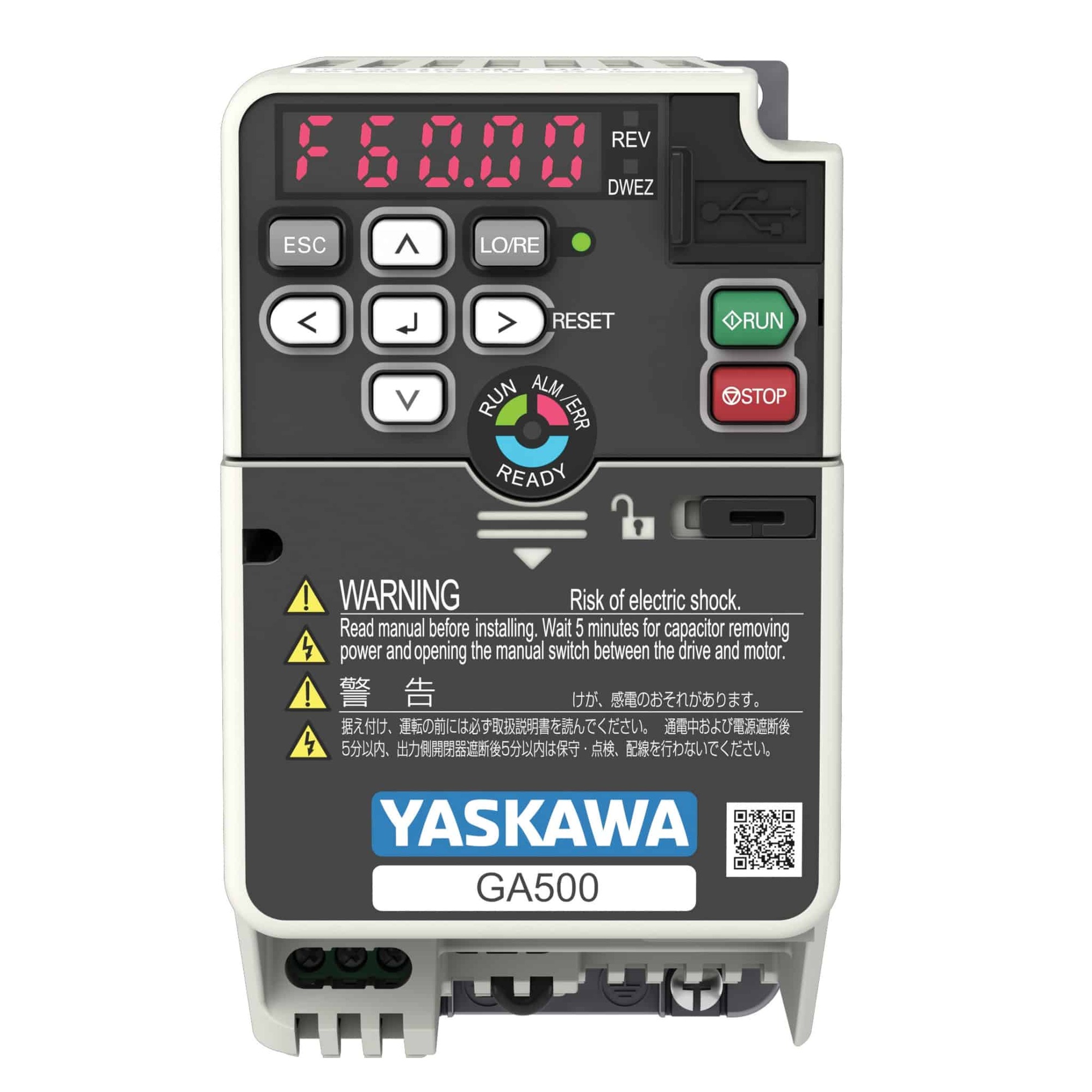 GA50U4012ABA 7.5 HP 480V 3 Phase IP20 Enclosed Variable Frequency Drive