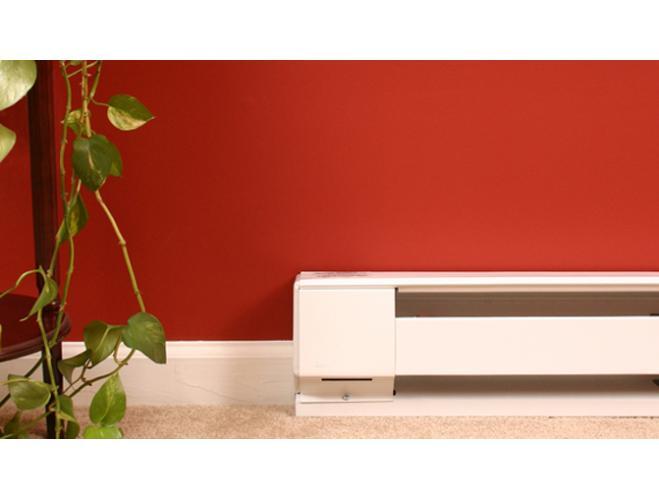 25008W Qmark Berko 1-Phase Convector Fast Acting Warmth Electric Baseboard Heater, 208 V AC, 2500 W, Floor Mount