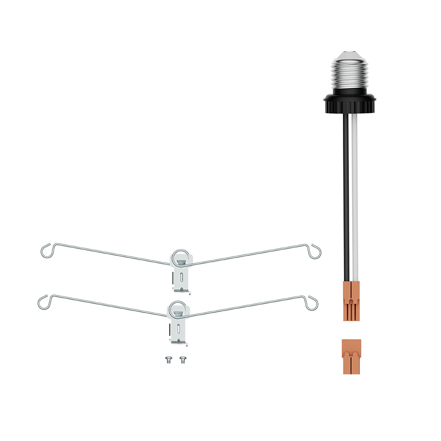 DSK34-6/ACC DSK34 Springs and Socket Adapter, For Use With 6 in Disk LED surface mount lights