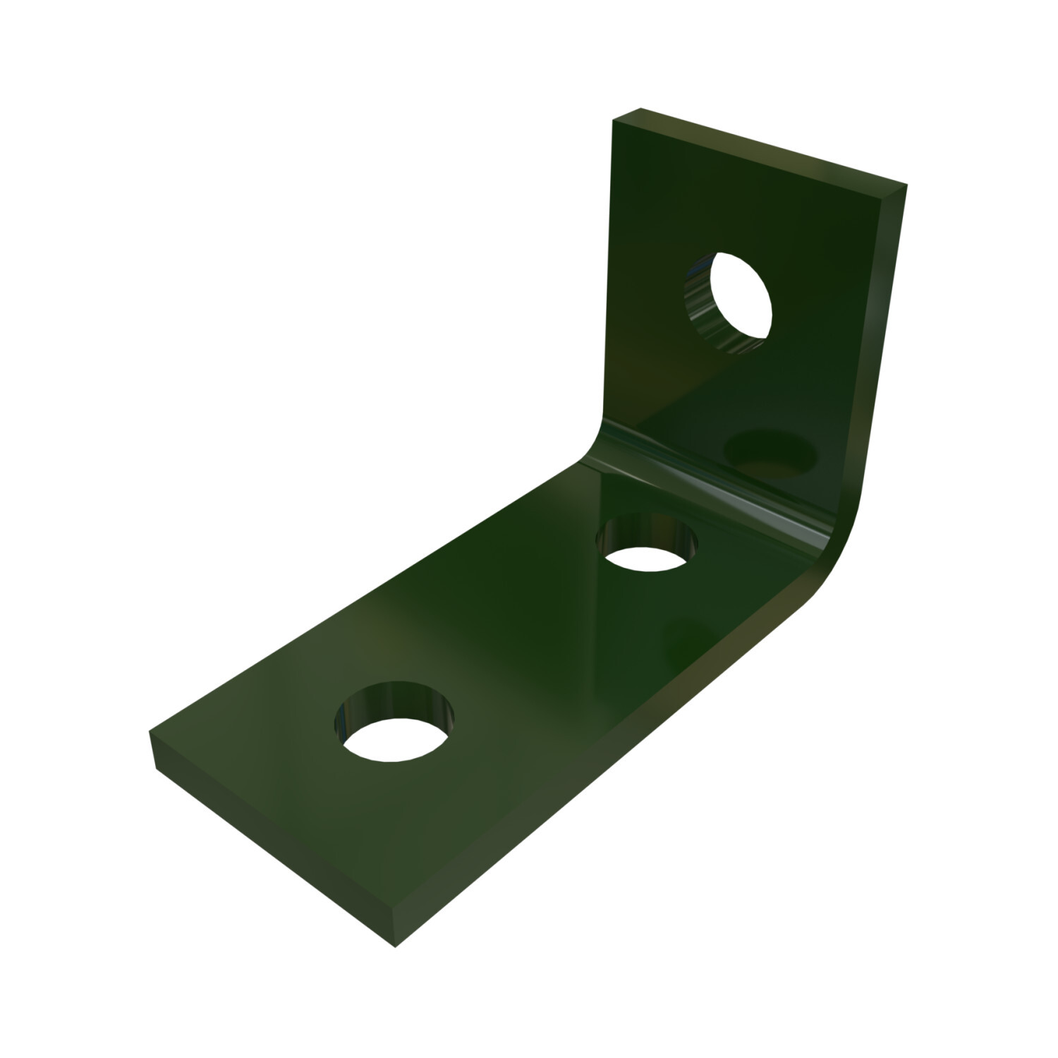 P1458-GR 90 deg Angle Fitting, 3 Holes, 1-5/8 in W x 1/4 in THK, HRPO Steel